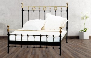 Iron Bed - Metall-Bett - Messing-Bett - Modell - Royal - komplett