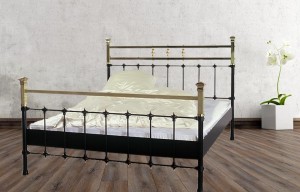 Iron Bed - Metall-Bett - Messing-Bett - Modell - Toledo -Var. 3 Komplett