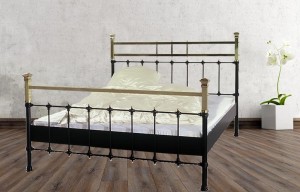 Iron Bed - Metall-Bett - Messing-Bett - Modell - Toledo -Var. 4 Komplett