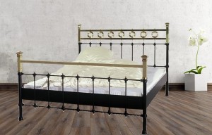 Iron Bed - Metall-Bett - Messing-Bett - Modell - Toledo -Var. 5 Komplett